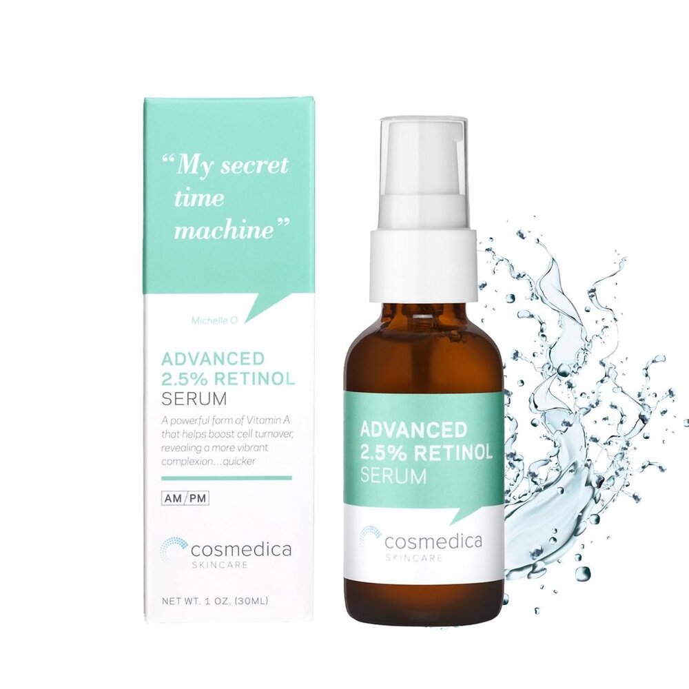 Cosmedica Skincare's Advanced 2.5% Retinol Serum w/Green Tea, Hyaluronic Acid &